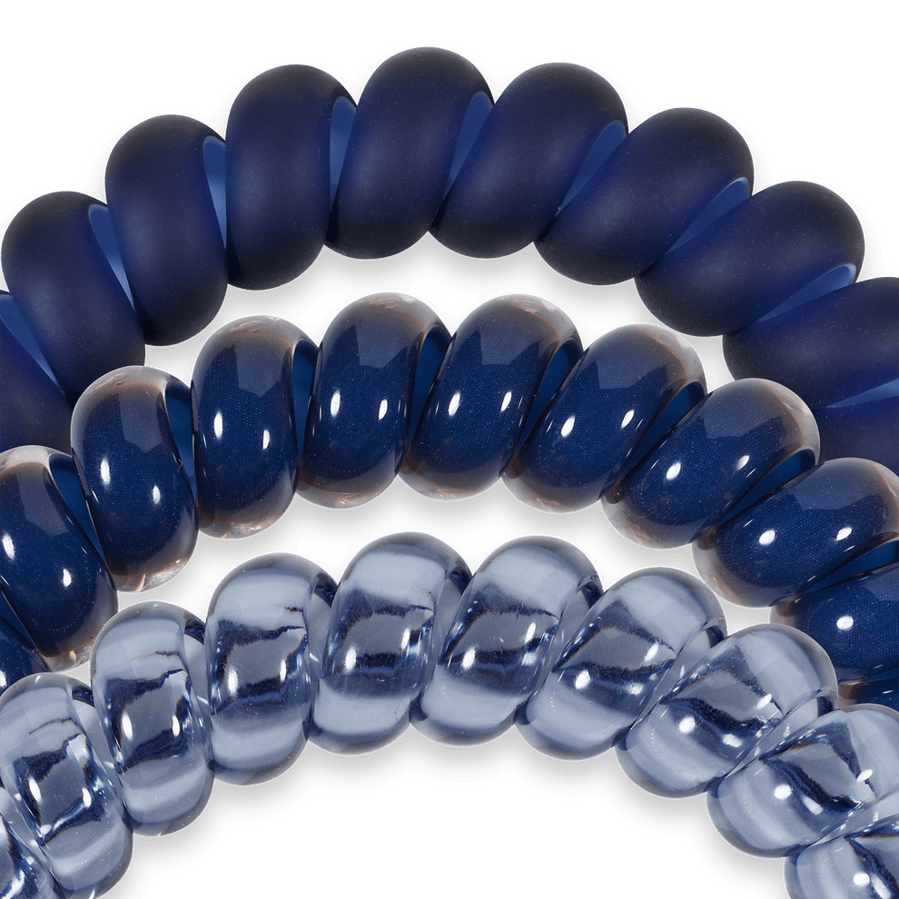 Nightfall Navy Large Hair Ties - Hair Ties - TELETIES
