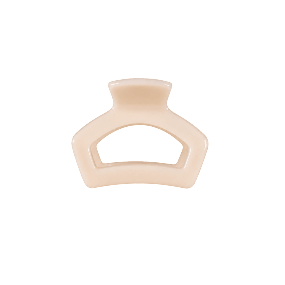 Open Almond Beige Petite Hair Clip - Hair Clips - TELETIES
