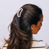 Open Almond Beige Small Claw Hair Clip - Hair Clips - TELETIES
