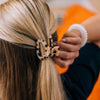 Open Blonde Tortoise Petite Hair Clip - Hair Clips - TELETIES
