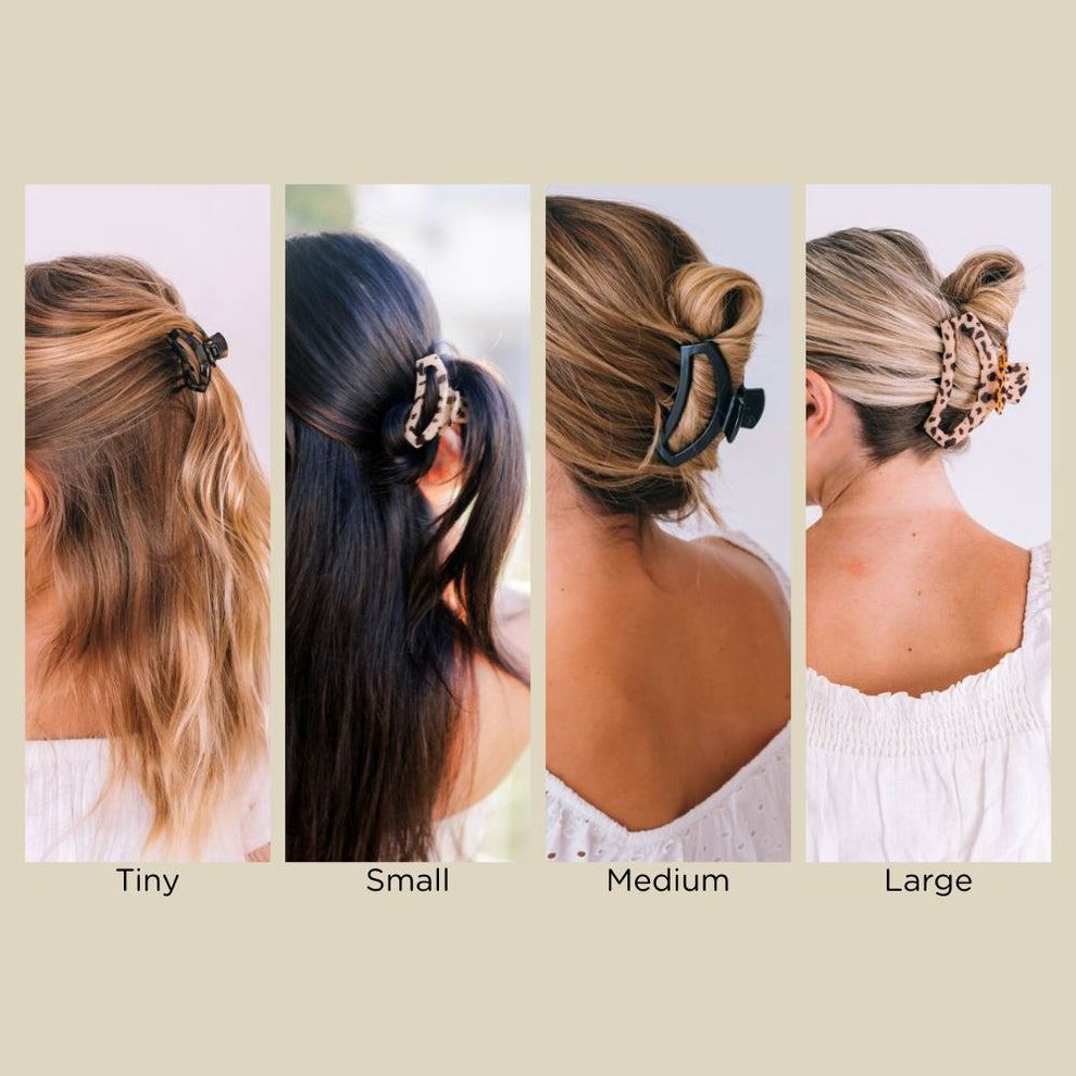 Open Blonde Tortoise Small Claw Hair Clip - Hair Clips - TELETIES
