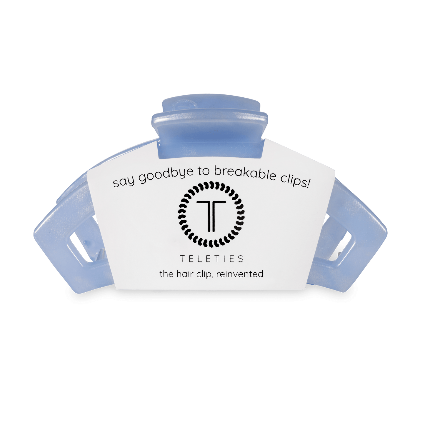 TELETIES - Open Blue Lagoon Medium Hair Clip in Blue - Medium