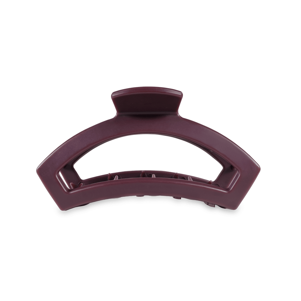 Open Burgundy Bliss Medium Hair Clip - Medium Hair Clip - TELETIES
