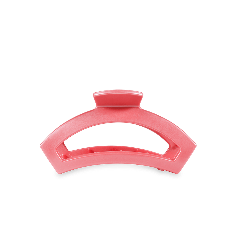 Open Calming Coral Tiny Hair Clip - Tiny Hair Clip - TELETIES
