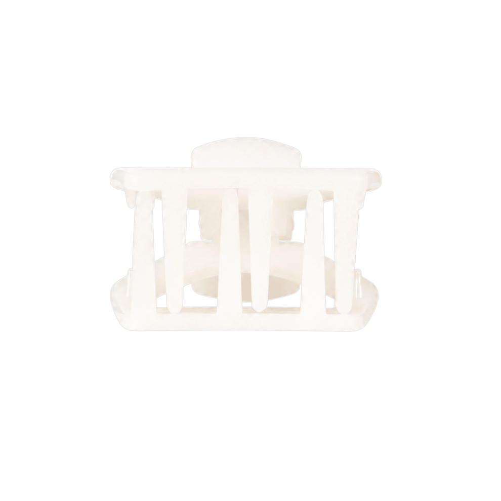 Open Coconut White Petite Hair Clip - Hair Clips - TELETIES
