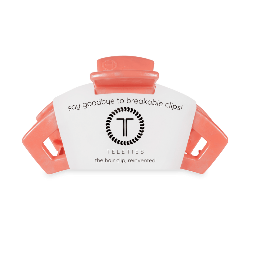 TELETIES - Open Dreamsicle Medium Hair Clip in Orange - Medium - Image 2