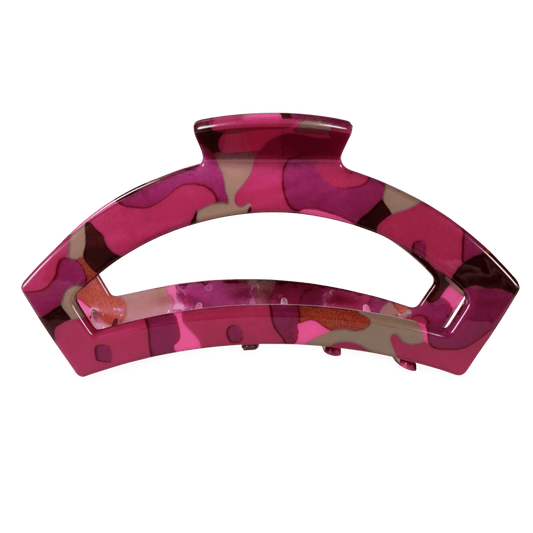 Open Garden Glam Large Hair Clip
                in Pink - Large
              
