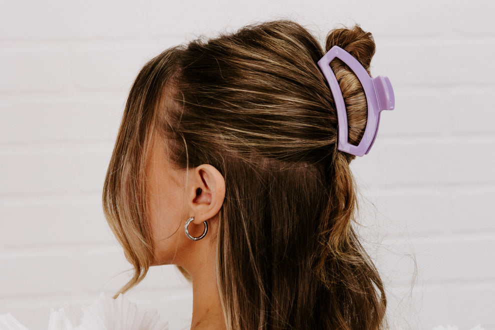 Open Lilac You Medium Claw Hair Clip - Hair Clips - TELETIES
