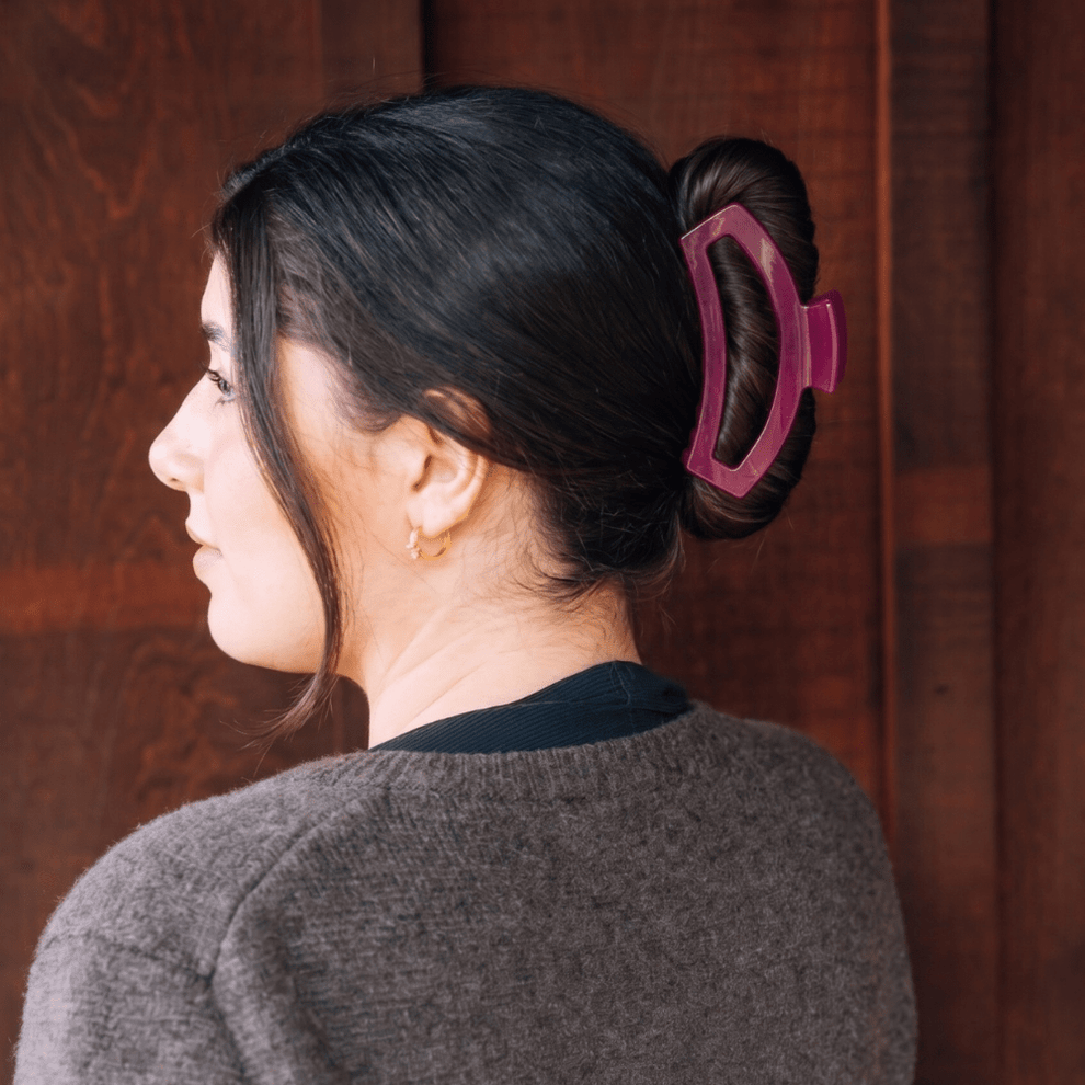 Open Mulberry Large Hair Clip - Hair Clips - TELETIES
