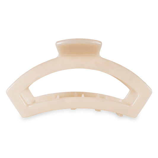 Open Soft Surf Large Hair Clip
                in White - Large
              