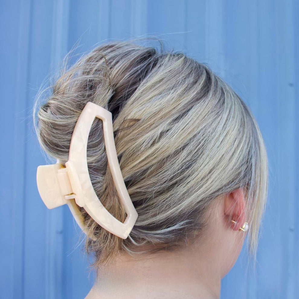 Open Soft Surf Large Hair Clip - Hair Clips - TELETIES

