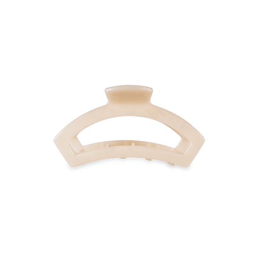 Open Soft Surf Tiny Hair Clip in Tan - Tiny