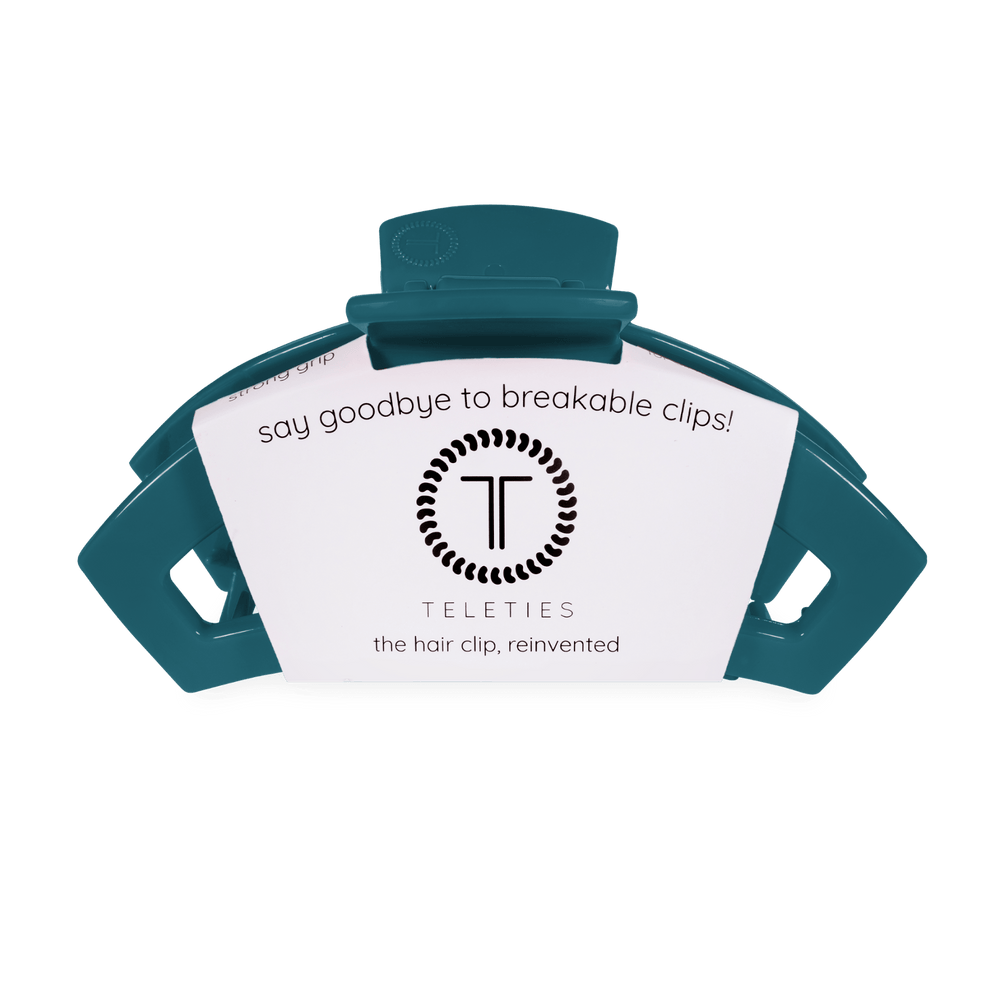 Open Teal With It Large Hair Clip - Hair Clips - TELETIES
