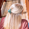 Open Teal With It Small Hair Clip - Hair Clips - TELETIES
