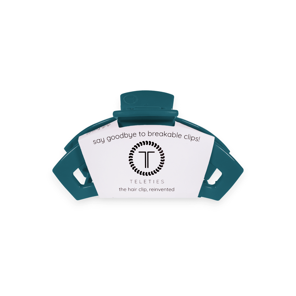 Open Teal With It Small Hair Clip - Hair Clips - TELETIES
