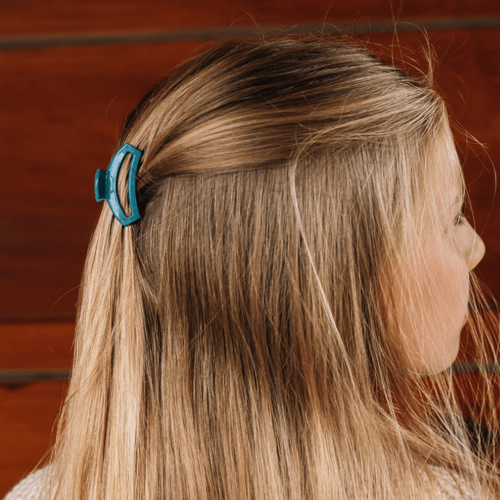 Open Teal With It Tiny Hair Clip - Hair Clips - TELETIES
