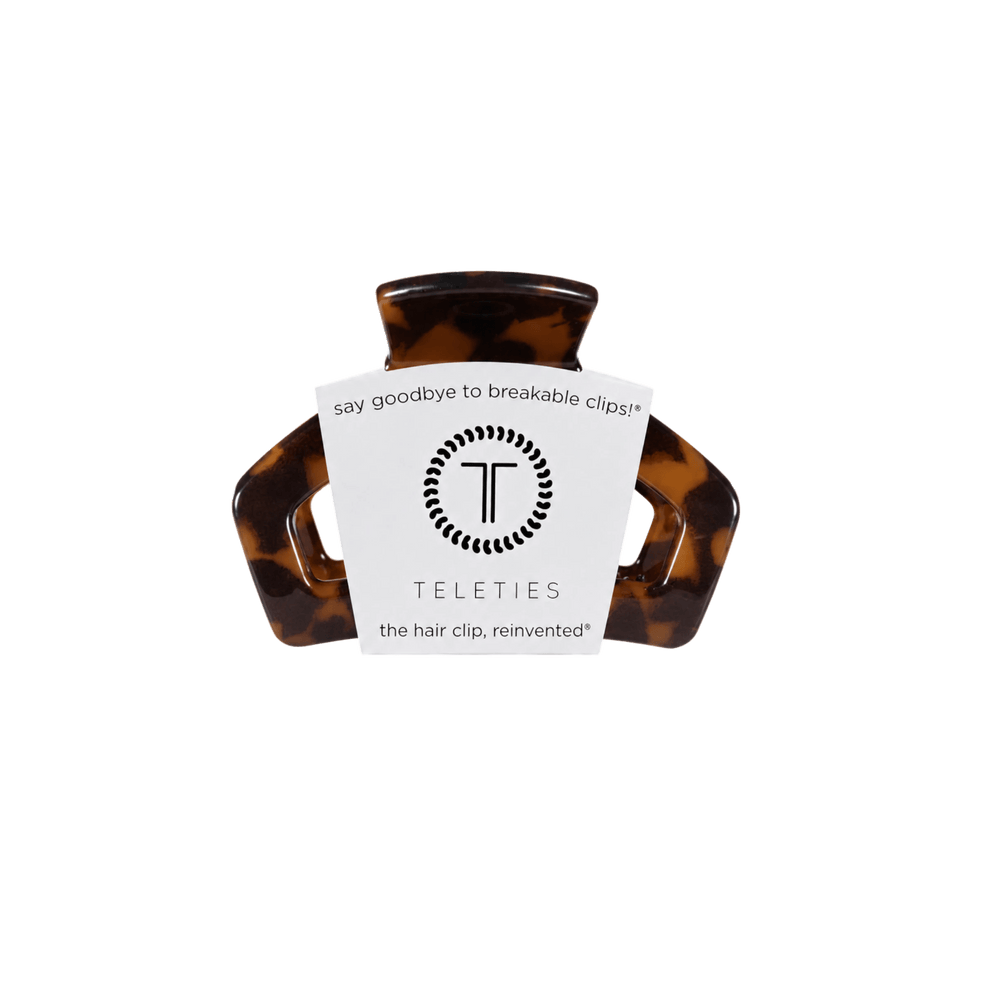 Open Tortoise Petite Hair Clip - Hair Clips - TELETIES
