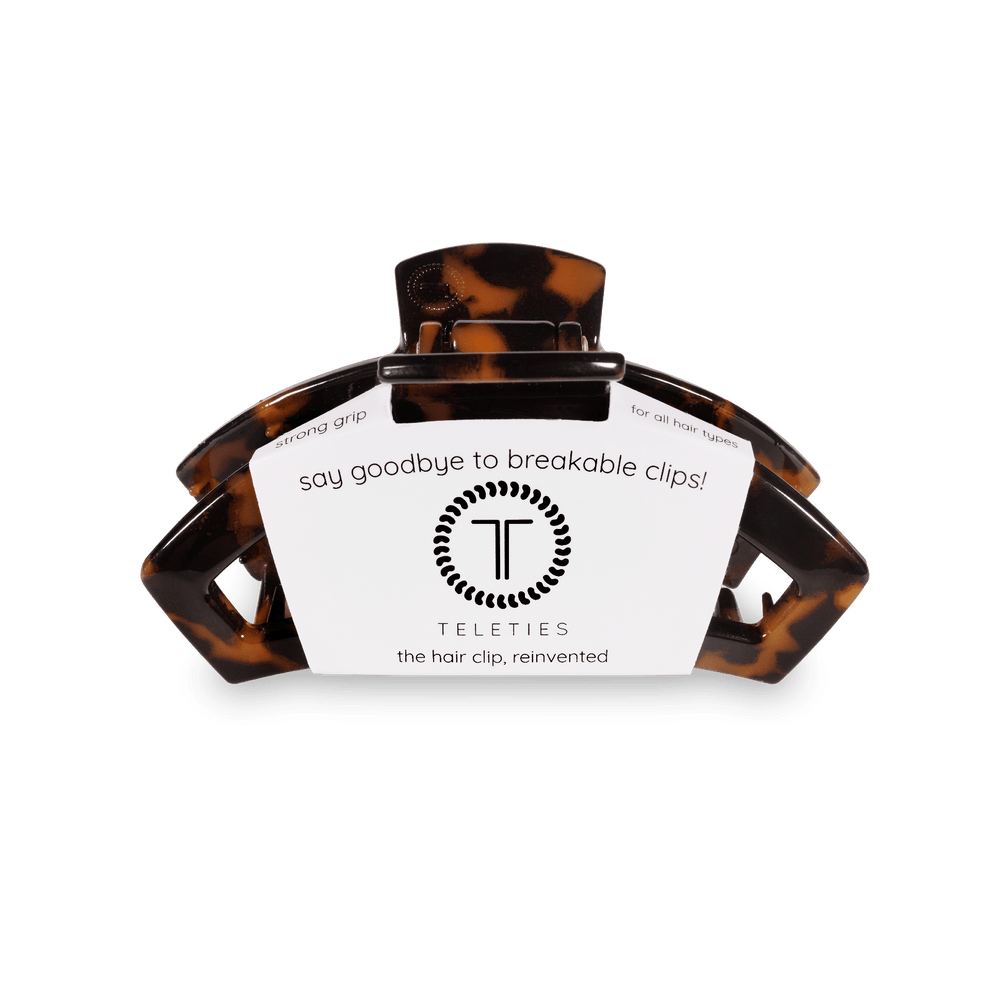 Open Tortoise Small Hair Clip - Small Hair Clip - TELETIES
