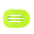 Palm Glow Large Flat Round Hair Clip
                in Green - Large
            
