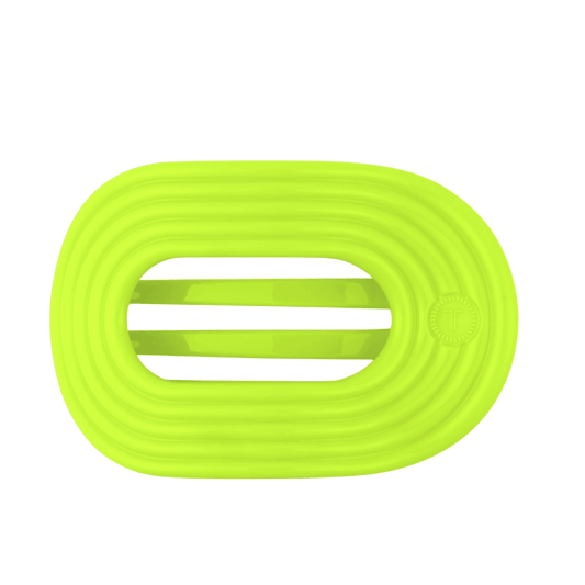 Palm Glow Large Flat Round Hair Clip
                in Green - Large
              