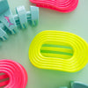Palm Glow Medium Flat Round Hair Clip - Hair Clips - TELETIES
