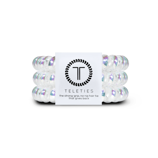 Peppermint Large Hair Ties
                in White - Large
              