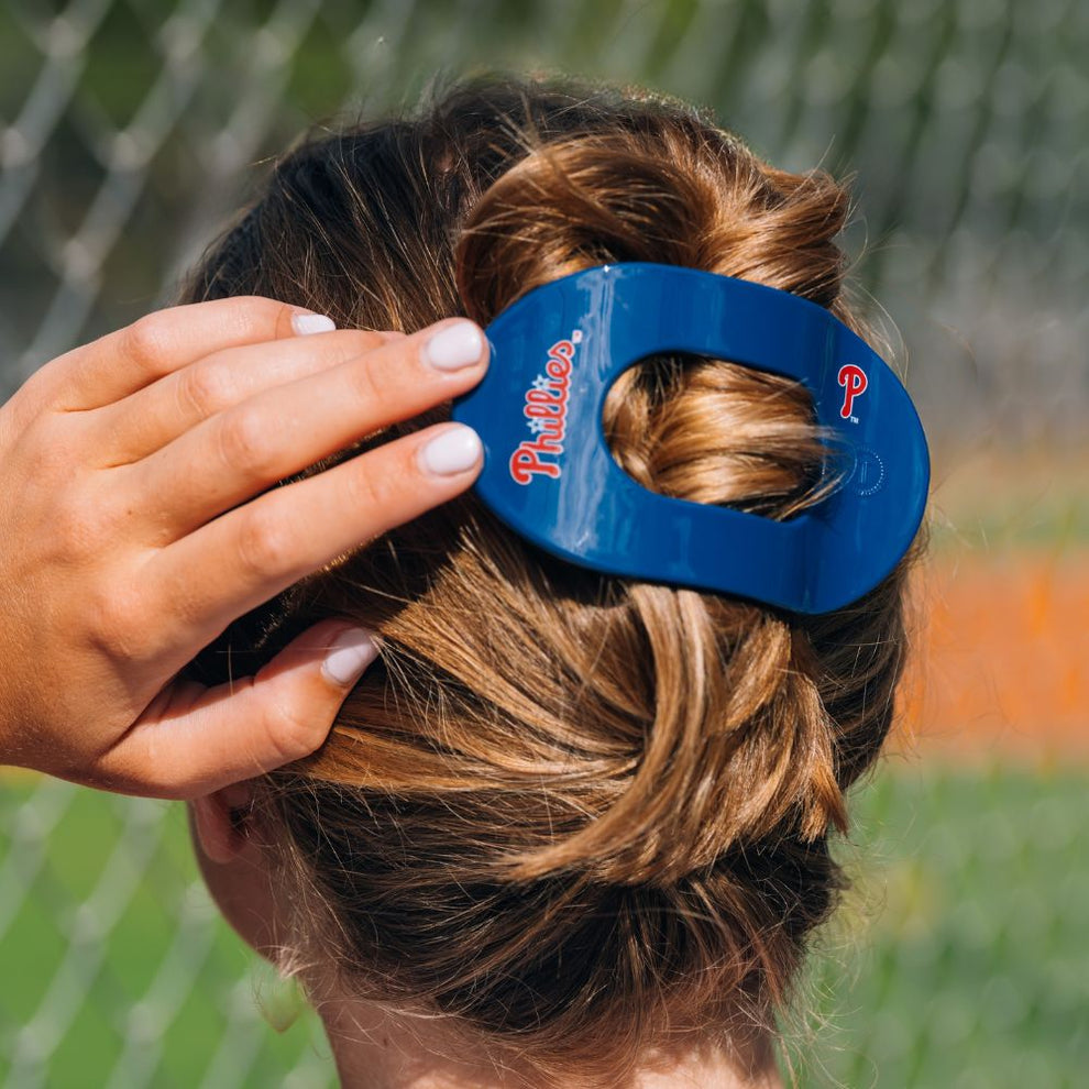 Philadelphia Phillies Large Flat Round Hair Clip - Hair Clips - TELETIES
