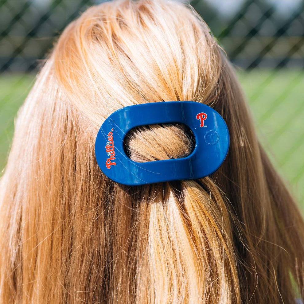 Philadelphia Phillies Medium Flat Round Hair Clip - Hair Clips - TELETIES
