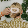 Pine & Pearl Large Flat Round Hair Clip - Hair Clips - TELETIES
