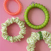 TELETIES - Pine & Pearl Mix Pack Hair Ties in Green Pink White - Mix Pack - Image - 5