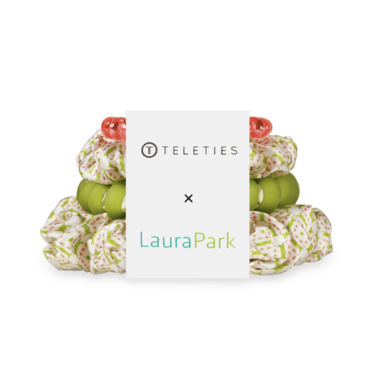 Pine & Pearl Mix Pack Hair Ties in Green Pink White - Mix Pack