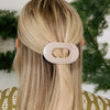 Pine & Pearl Small Flat Round Hair Clip - Hair Clips - TELETIES
