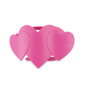 Pink Heart to Heart Medium Flat Hair Clip
                in Pink - Medium
            