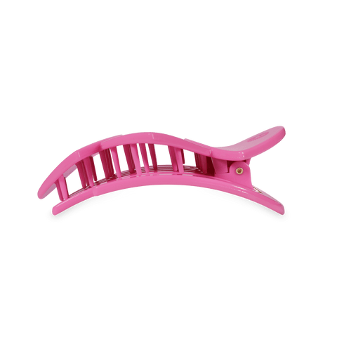 Pink Heart to Heart Medium Flat Hair Clip