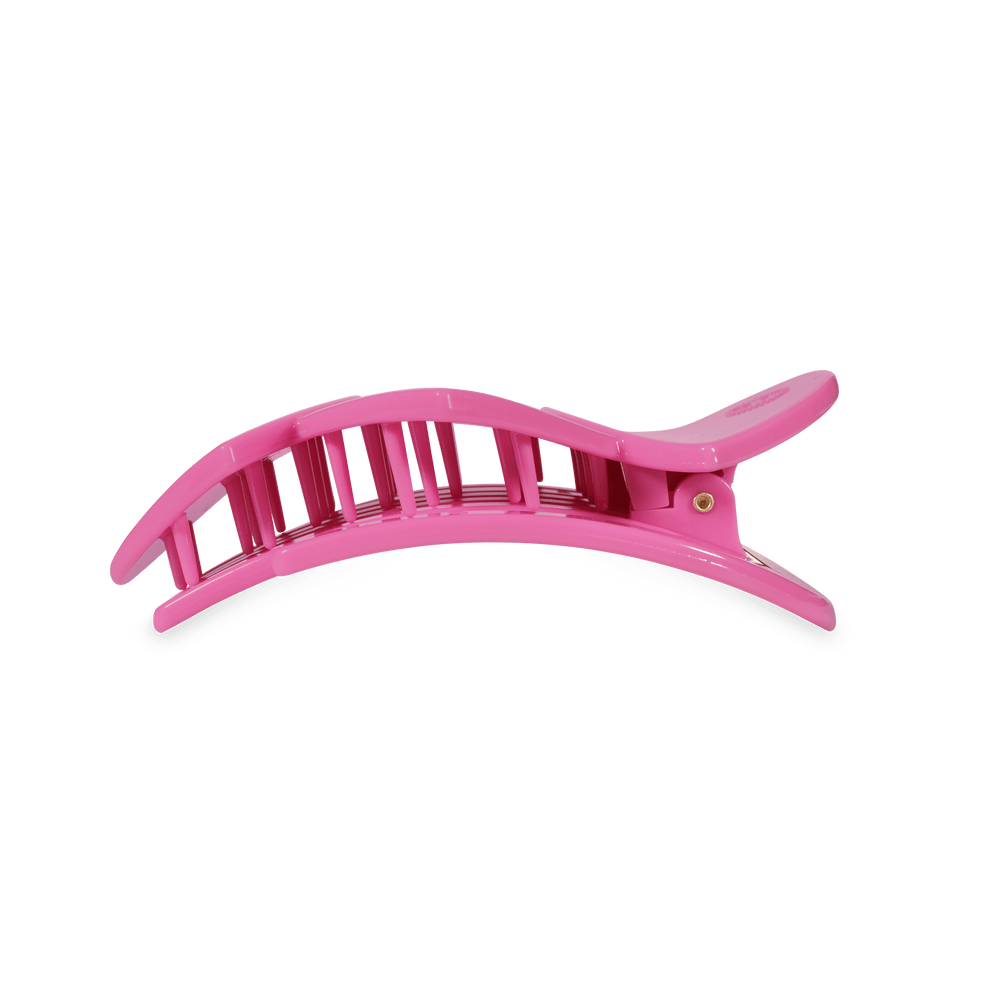 Pink Heart to Heart Medium Flat Hair Clip - Hair Clips - TELETIES
