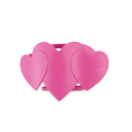 Pink Heart to Heart Small Flat Hair Clip
                in Pink - Small
            