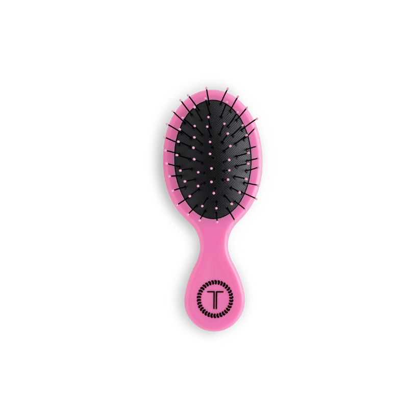 TELETIES - Pink Mini Hair Brush in Pink - Image 1