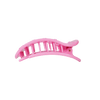 Pink Ribbon Medium Flat Round Clip - Hair Clips - TELETIES

