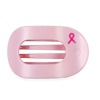 TELETIES - Pink Ribbon Power Large Flat Round Hair Clip in Pink - Large - Image - 1