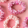 Pink Ribbon Power Small Silk Scrunchies - Scrunchies - TELETIES
