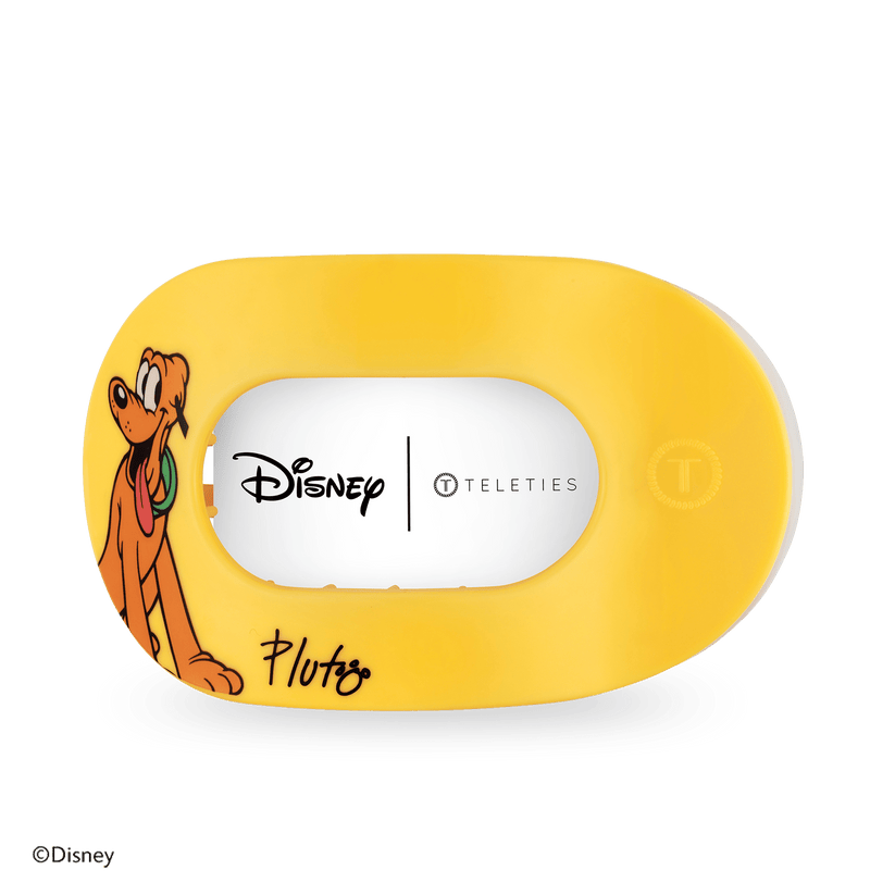 TELETIES - Pluto Large Flat Round Hair Clip in Yellow - Large - Image 2