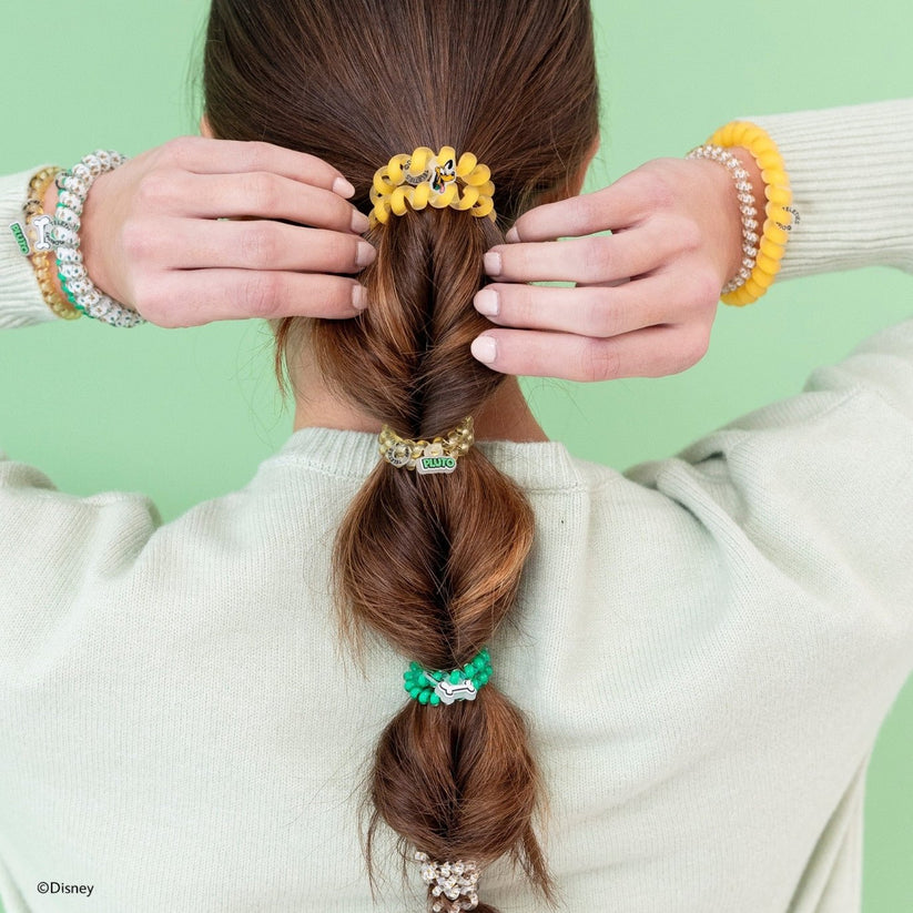 TELETIES - Pluto Mix Pack Hair Ties in Yellow Green - Mix Pack - Image 4