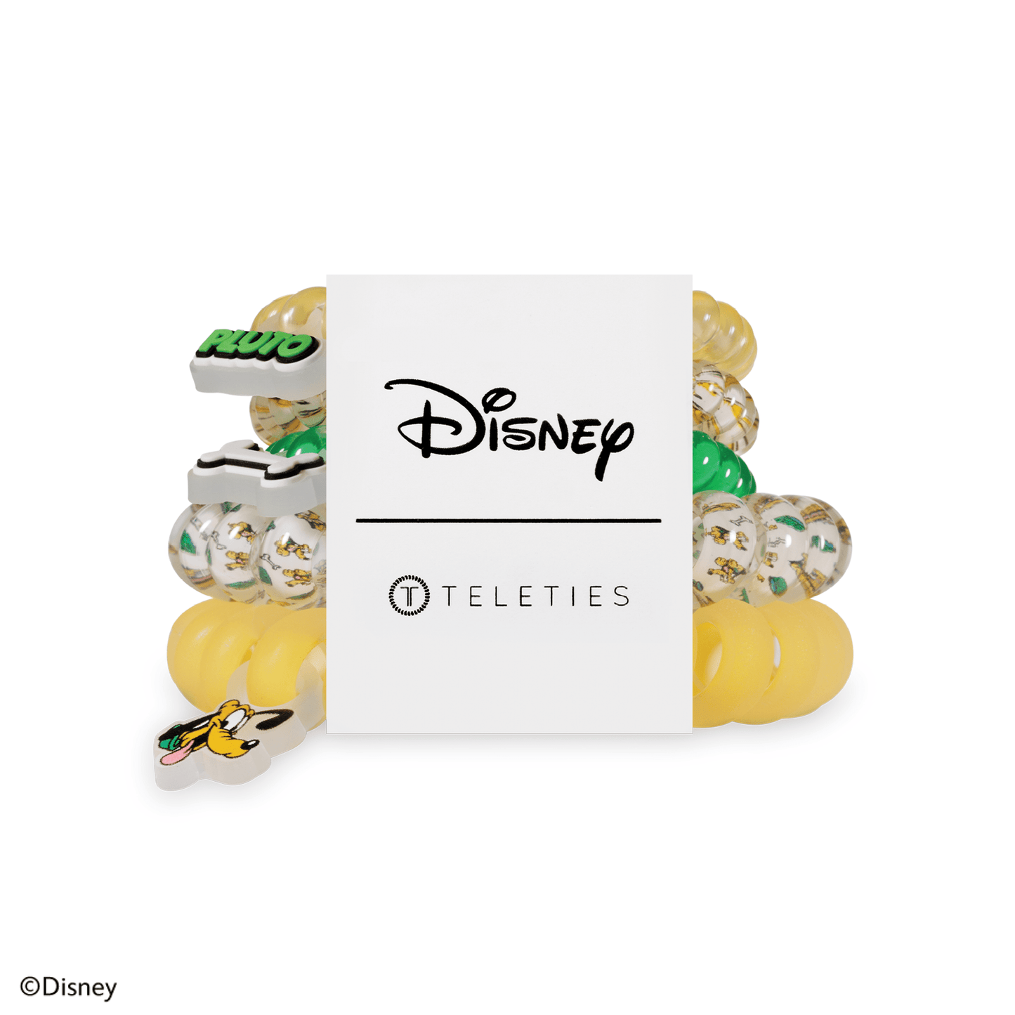 TELETIES - Pluto Mix Pack Hair Ties in Yellow Green - Mix Pack