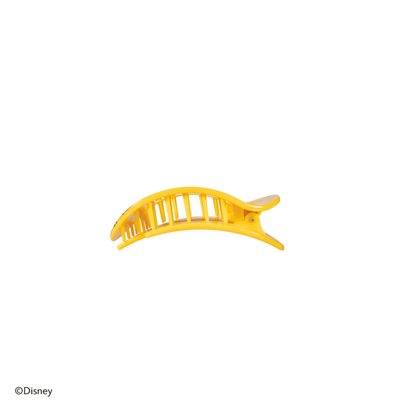 TELETIES - Pluto Tiny Flat Round Hair Clip in Yellow - Tiny - Image 3
