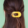 TELETIES - Pluto Tiny Flat Round Hair Clip in Yellow - Tiny - Image - 4