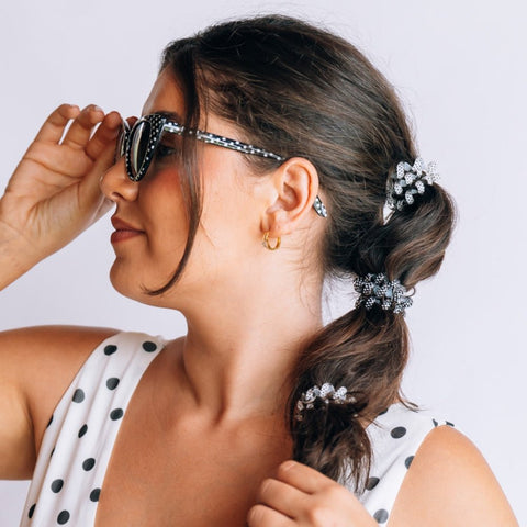 Polka Dot Party Large Hair Ties