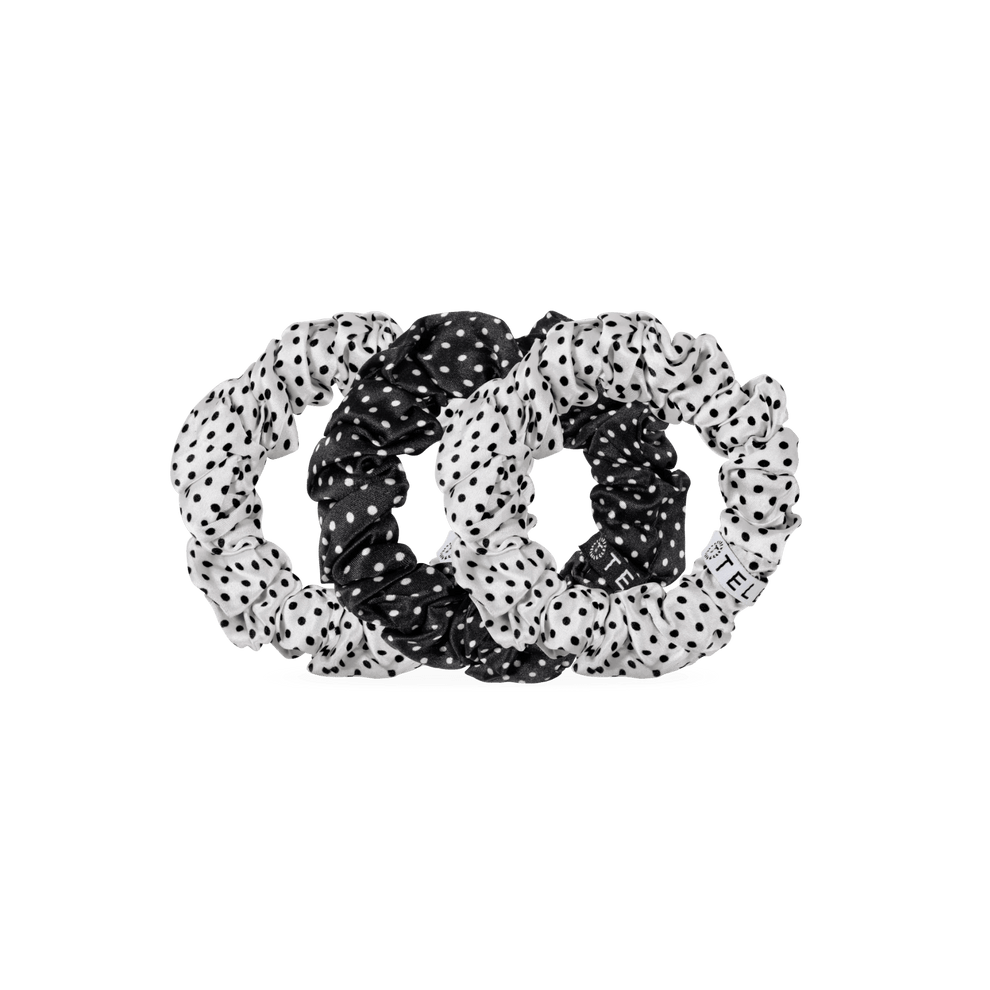 Polka Dot Party Large Silk Scrunchies - Scrunchies - TELETIES
