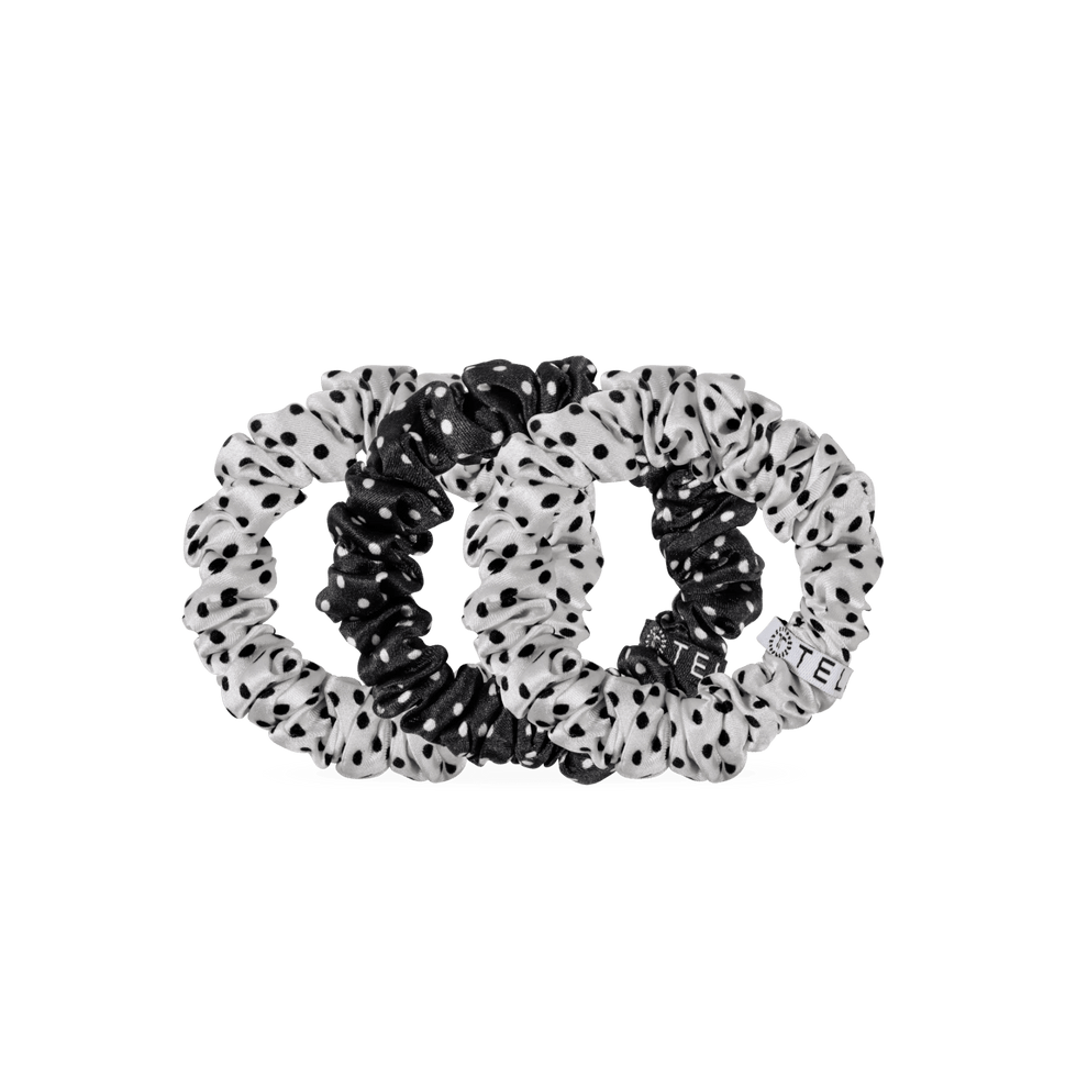 Polka Dot Party Small Silk Scrunchies - Scrunchies - TELETIES
