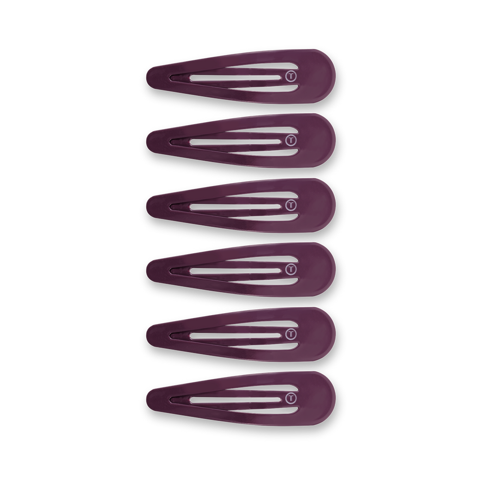 Purple Haze Snap Clips (6Ct) - Hair Clips - TELETIES
