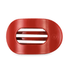 TELETIES - Red Carpet Ready Large Flat Round Hair Clip in Red - Large - Image - 1